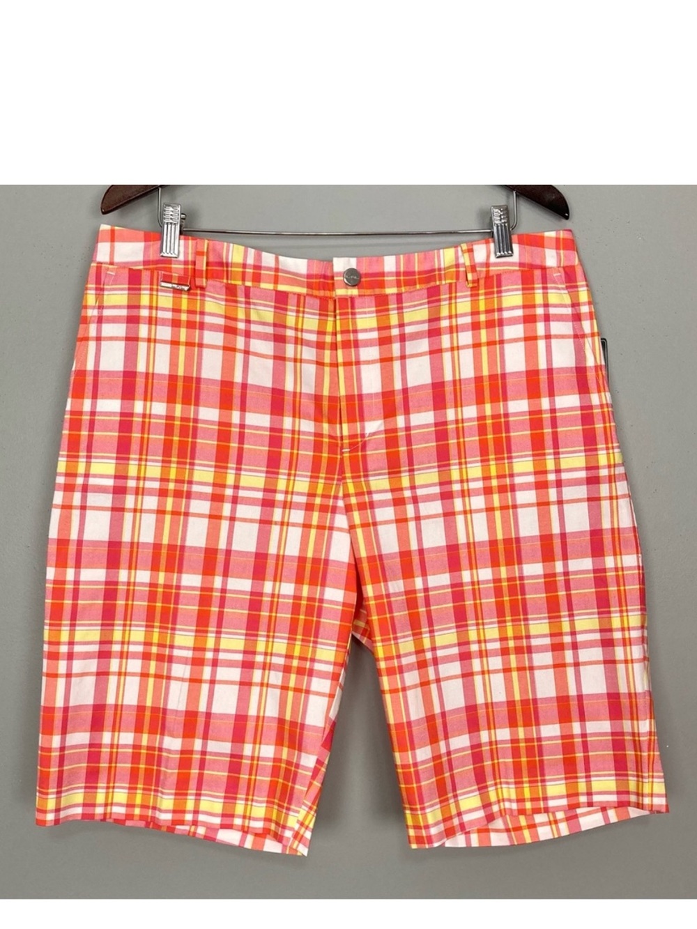 Lauren Ralph Lauren Plaid Golf Shorts Women’s Size 14 Plaid Preppy Cotton Twill
